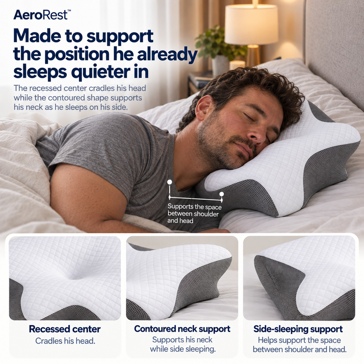 AeroRest™ - Butterfly Memory Foam Cervical Pillow