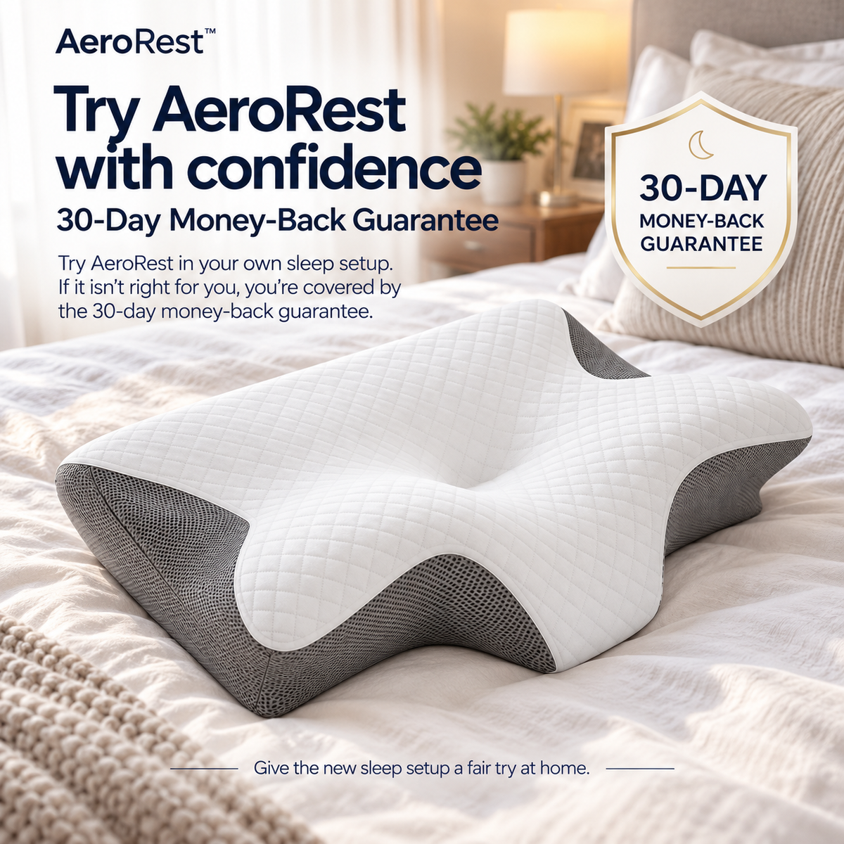 AeroRest™ - Butterfly Memory Foam Cervical Pillow
