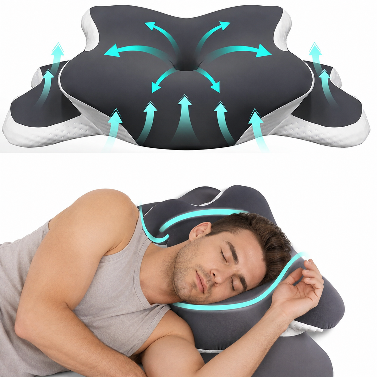 AeroRest™ - Memory Foam Adjustable Cervical Pillow