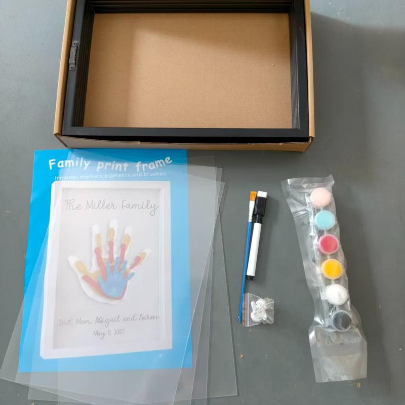 Velixir™ - Wooden Transparent Handprint Frame Set