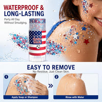 Velixir™ - Patriotic Face & Body Glitter Stick