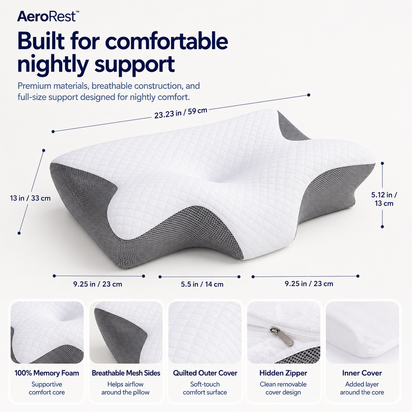 AeroRest™ - Butterfly Memory Foam Cervical Pillow