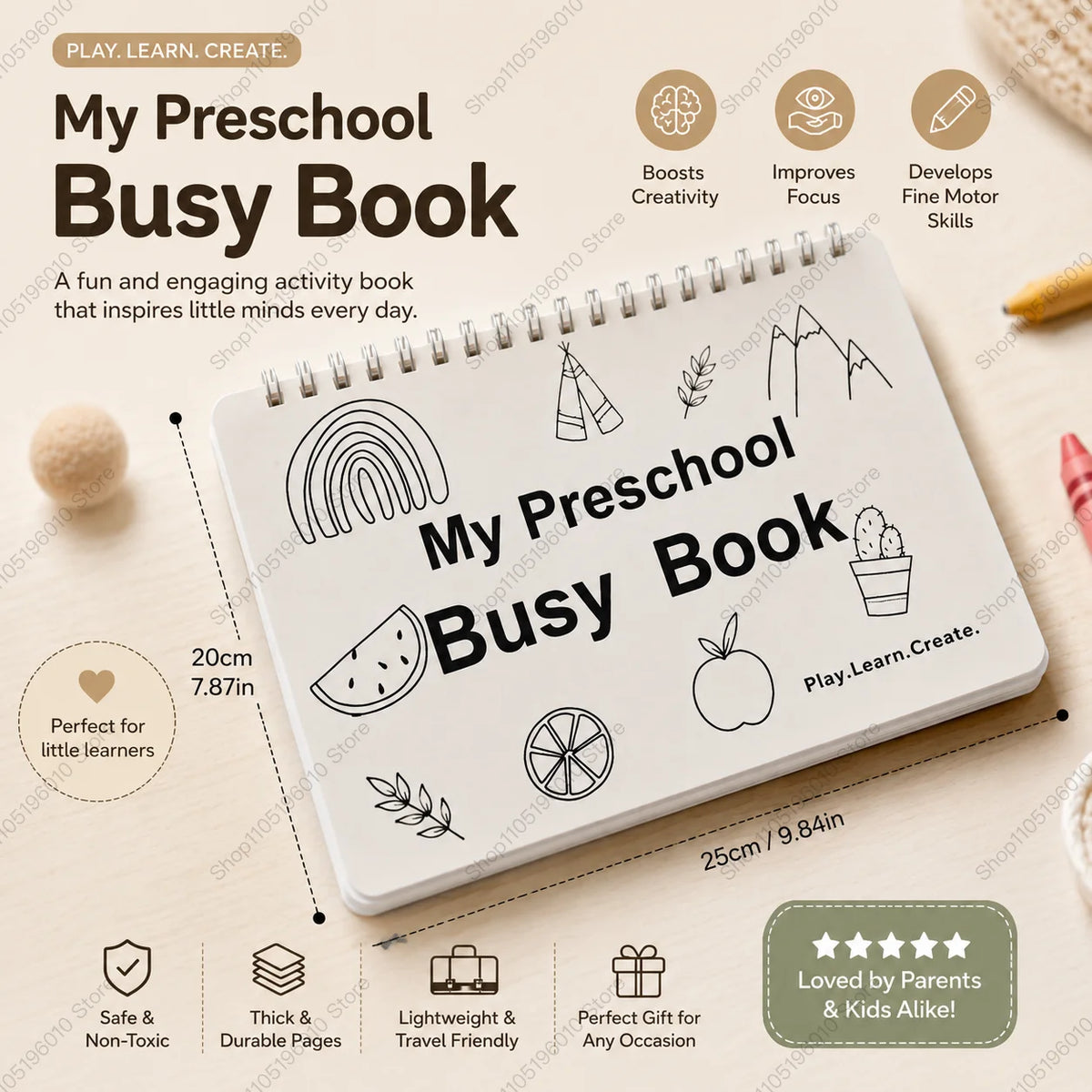 Velixir™ - My Preschool Busy Book