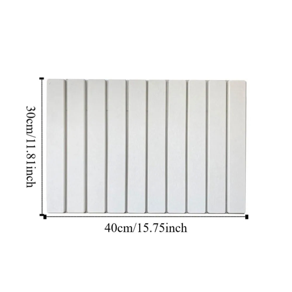 Large Quick Drying Mat Fast Absorbent Stone for Kitchen Counter Collapsible Diatomaceous Earth Dish Drying Stone Dish Drying Mat