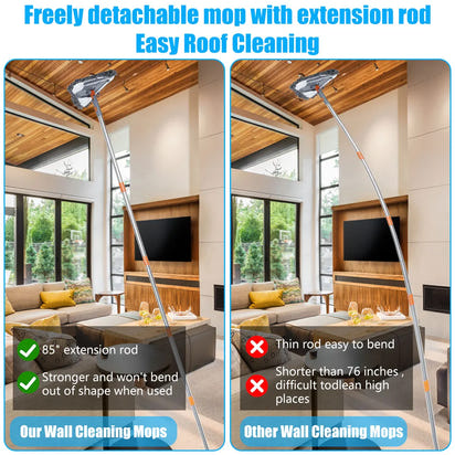 Velixir™ - Heavy Duty Long Handle Wall Mop