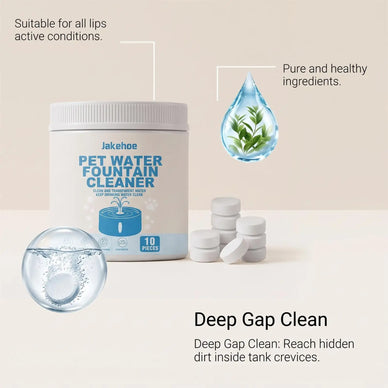 Simple Tablets for Cleaner Fountain Care.