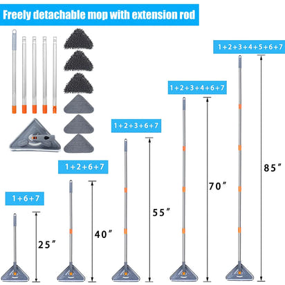 Velixir™ - Heavy Duty Long Handle Wall Mop
