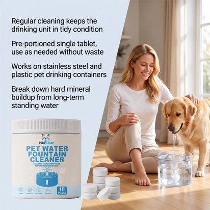 PurrClear™ - Pet Water Fountain Cleaning Tablets
